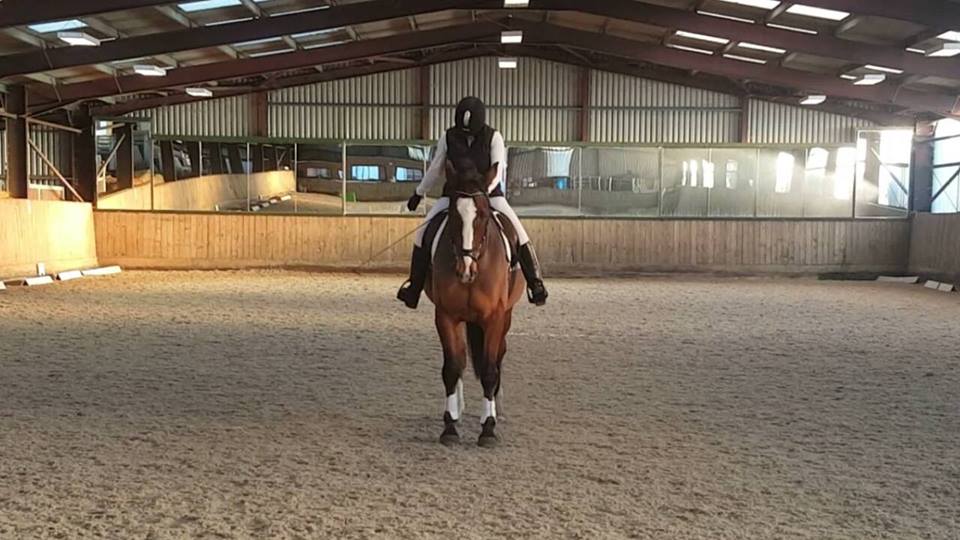 Sharon Avison and Ed in square halt