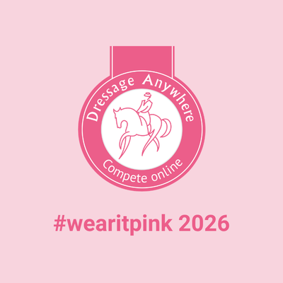 Dressage Anywhere logo in pink