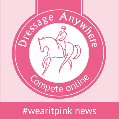 Dressage Anywhere logo in pink