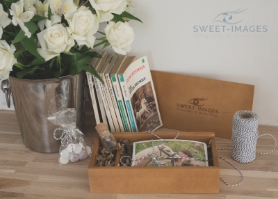 Books and flowers flatlay